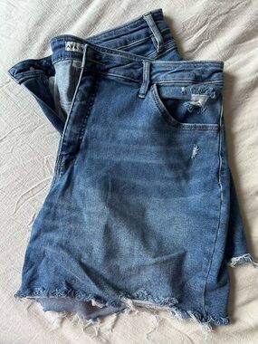 Ava & Viv Distressed Blue Denim Shorts